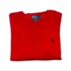 (Medium) POLO Ralph Lauren Crewneck RED/NAVY